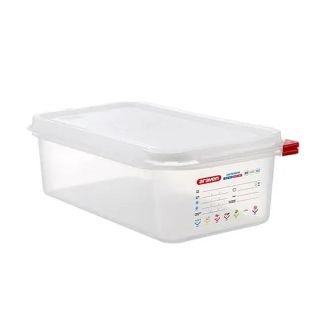 Trauks GN 1/3 h-100mm 32.5x17.6cm 4L PP ar vāku (-40°C...+95°C)