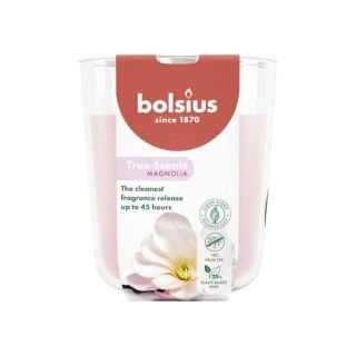 Svece arom. stikla trauc. h-9.7cm ø8.5cm 45h MAGNOLIJA