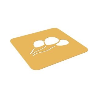 Trafarets PALLONCINO - komplekts 2 silikona veidnes 119X62mm h-1mm