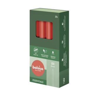 Sveces h-17cm ø2cm 8gab Delicate Red