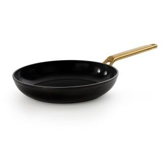 Panna ø 28cm ar keramikas pārklājumu SAMOA ICONIC, melna, kaltā alumīnija, indukcijas