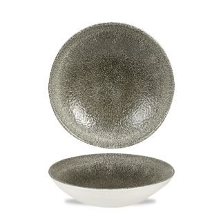 Bļoda ø 18.2cm, RAKU QUARTZ BLACK